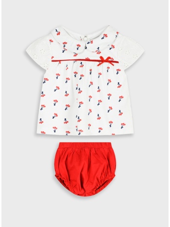 σετ μπλούζα με φουφούλα | κοκκινο