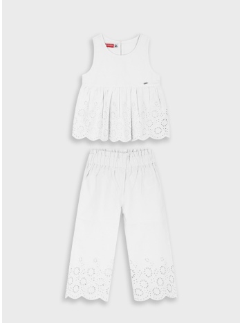 σετ μπλούζα με παντελόνα | λευκο