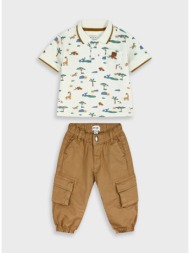 σετ πόλο με παντελόνι | σοκολατι