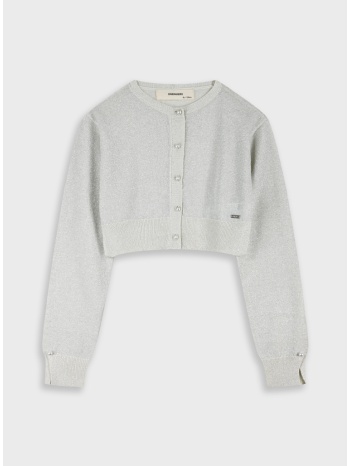 πλεκτή ζακέτα | κρεμ