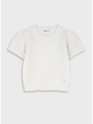 πλεκτή μπλούζα | εκρου