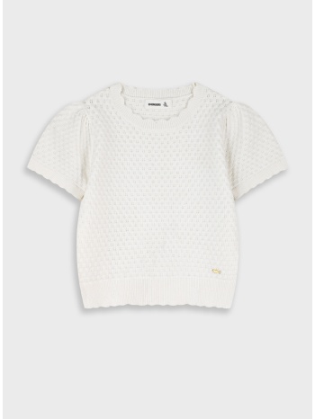 πλεκτή μπλούζα | εκρου