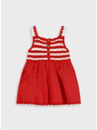 πλεκτό φόρεμα | κοκκινο