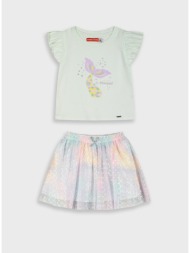 σετ μπλούζα με φούστα | ιριδιζων