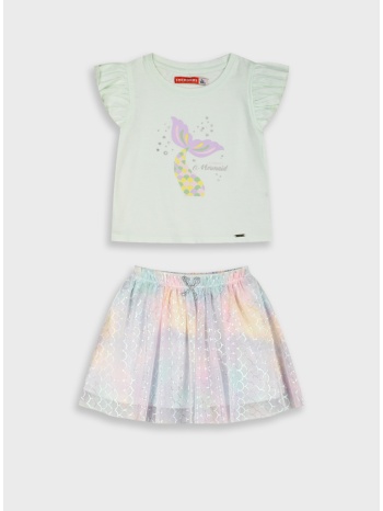 σετ μπλούζα με φούστα | ιριδιζων