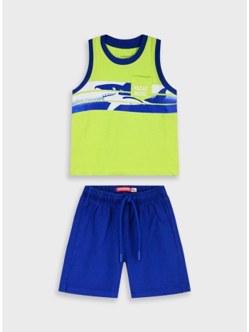 σετ με τύπωμα | μπλε