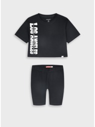 σετ μπλούζα με κολάν | μαυρο