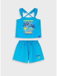 σετ μπλούζα με σορτς | τυρκουαζ