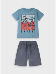 σετ με τύπωμα | ανθρακι