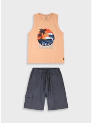 σετ με τύπωμα | ανθρακι