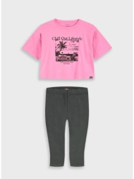 σετ μπλούζα με κολάν | μαυρο