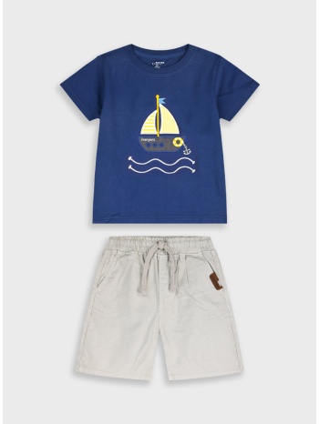 σετ με απλικέ | μπεζ