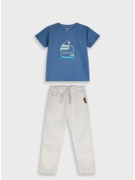 σετ με απλικέ | μπεζ