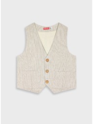 ριγέ γιλέκο | μπεζ