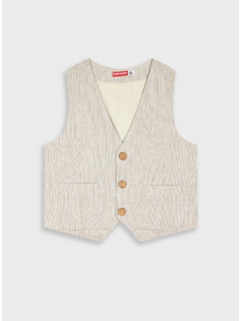 ριγέ γιλέκο | μπεζ