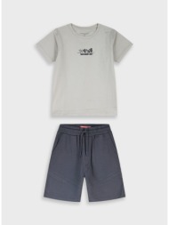 σετ με κέντημα | ανθρακι