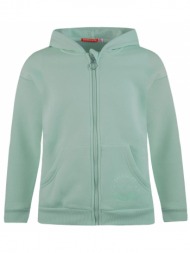 fleece ζακέτα energiers basic line με κουκούλα | μεντα