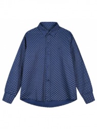 βαμβακερό πουκάμισο για αγόρι με allover τύπωμα | μαρεν