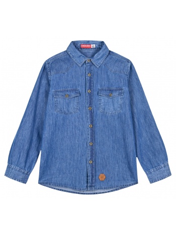 τζην πουκάμισο, αγόρι | μπλε τζην