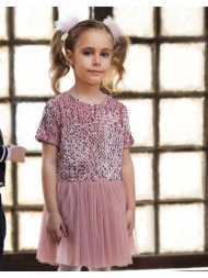 φόρεμα με παγιέτες και τούλι για κορίτσι. boutique collection | ραστ