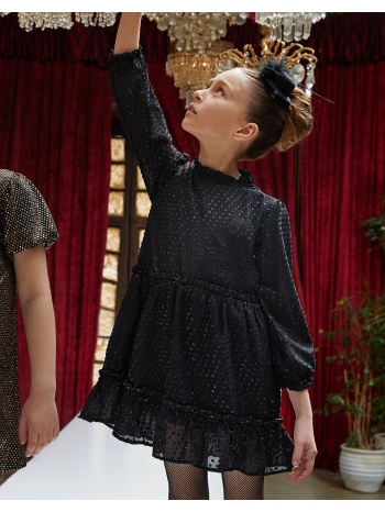 φόρεμα επίσημο με φραμπαλά για κορίτσι.boutique collection