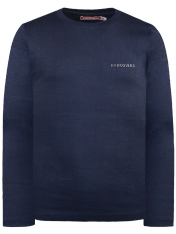 βαμβακερή μπλούζα με λαιμόκοψη energiers basic line για