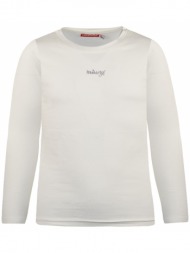 μονόχρωμη μπλούζα energiers basic line με γκλίτερ τύπωμα για κορίτσι | εκρου