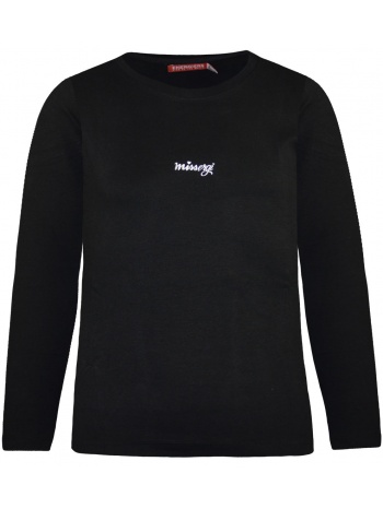 μονόχρωμη μπλούζα energiers basic line με γκλίτερ τύπωμα