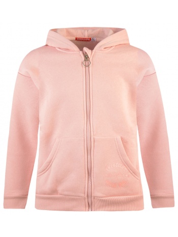 fleece ζακέτα energiers basic line με κουκούλα | ροζ