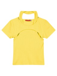 παιδική μπλούζα ριπ για κορίτσι | κιτρινο