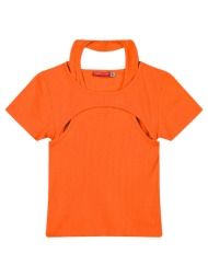 παιδική μπλούζα ριπ για κορίτσι | πορτοκαλι