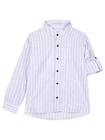 παιδικό ριγέ πουκάμισο για καλό ντύσιμο για αγόρι | μπλε