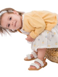 πλεκτό μπολερό για βρεφικό κορίτσι (3-18 μηνών) | κιτρινο