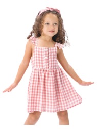 παιδικό αμάνικιο καρό φόρεμα για κορίτσι | φρεζ