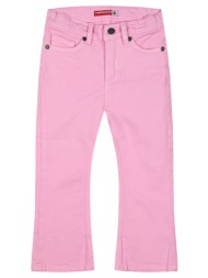 παιδικό παντελόνι με φαρδύ μπατζάκι για κορίτσι | ροζ
