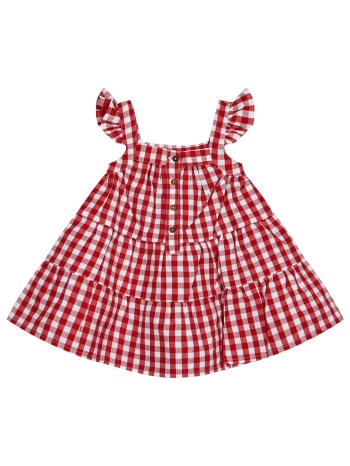 βρεφικό καρό φόρεμα για κορίτσι (0-18 μηνών) | καρρω