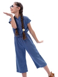 παιδική ολόσωμη τζην φόρμα για κορίτσι | ανοιχτο μπλε τζην