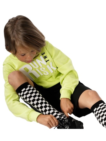 μπλούζα φούτερ για αγόρι με ανάγλυφο τύπωμα | λαιμ σε προσφορά