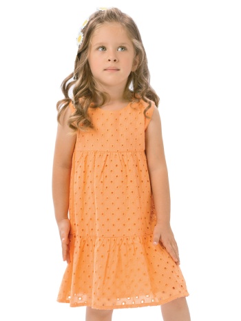παιδικό αμάνικο φόρεμα για κορίτσι | βερυκοκκι