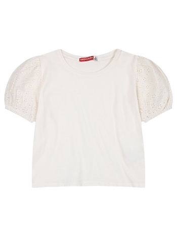 παιδική μπλούζα με φουσκωτά μακίκια κεντημένα για κορίτσι | σε προσφορά