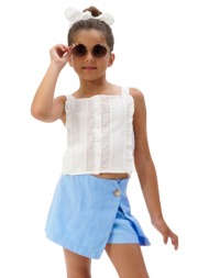 παιδική φούστα σορτς για κορίτσι | γαλαζιο