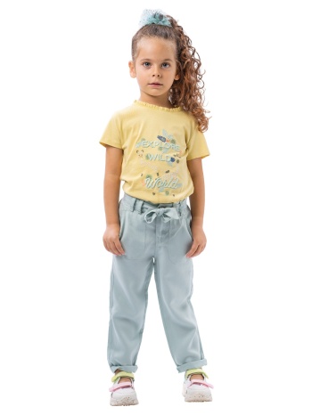 παιδικό παντελόνι με ζώνη για κορίτσι | φυστικι