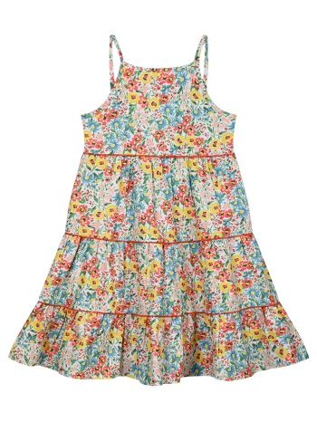 παιδικό αμάνικο φλοράλ φόρεμα για κορίτσι | φλοραλ