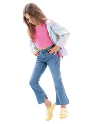 παιδικί μπουφάν ντεγκραντέ με κουκούλα για κορίτσι | ντεγκραντε