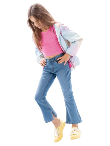 παιδικί μπουφάν ντεγκραντέ με κουκούλα για κορίτσι |