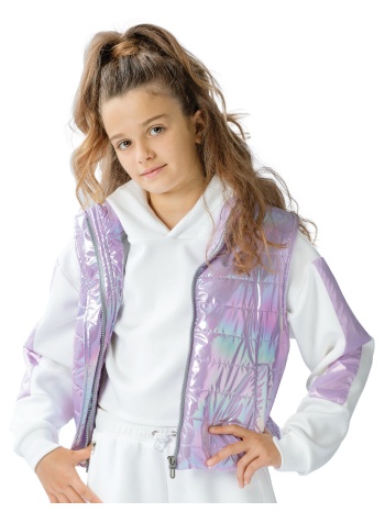 παιδική μπλούζα μακρυμάνικη κροπ για κορίτσι | λευκο