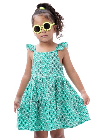 παιδικό αμάνικο εμπριμέ φόρεμα για κορίτσι | εμπριμε