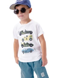 παιδικό σετ αχνούδιαστο φούτερ 2 τεμάχια με τύπωμα στην μπλούζα για αγόρι | γαλαζιο