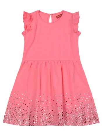 παιδικό φόρεμα με μεταλιζέ τύπωμα για κορίτσι | flamingo