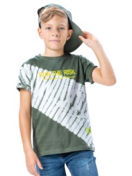 κοντομάνικη μπλούζα τύπου tie dye για αγόρι | batik